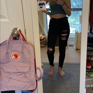 American Eagle black ripped jeggings!